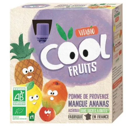 VITABIO POMME MANGUE ANANS ACEROLA 4 x 90 G